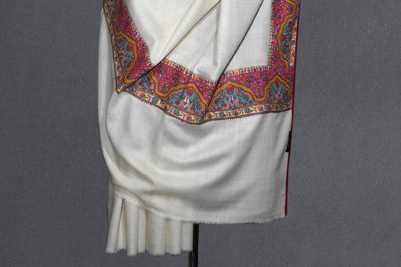 pashmina kalamkari patch shawl 40x80 inch