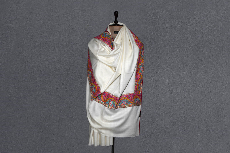 pashmina kalamkari patch shawl 40x80 inch