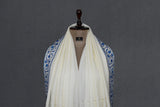 white hand embroidered shawl fine wool 40x80 inch