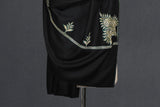 Antique pashmina patch tilla black shawl 40x80 inch