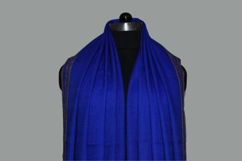 kani pashmina paldar blue shawl 40*x80*