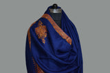 Fine wool hand embroidered shawl 40'x80'