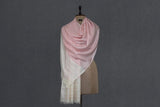 Pashmina handwoven pink stole 28x80 inch