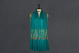 embroidered pashmina paldar shawl 40X80 inch green