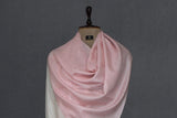 Pashmina handwoven pink stole 28x80 inch