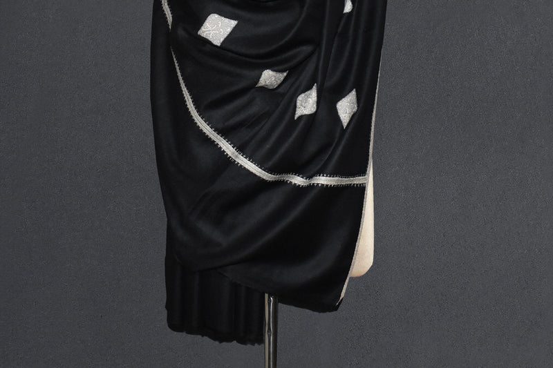 Antique pashmina patch shawl 40x80 inch