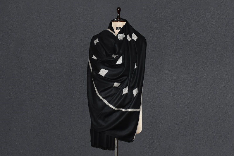 Antique pashmina patch shawl 40x80 inch