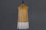 Pashmina handwoven yellow stole 28x80 inch