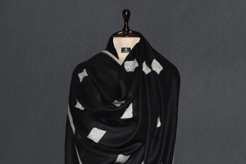 Antique pashmina patch shawl 40x80 inch