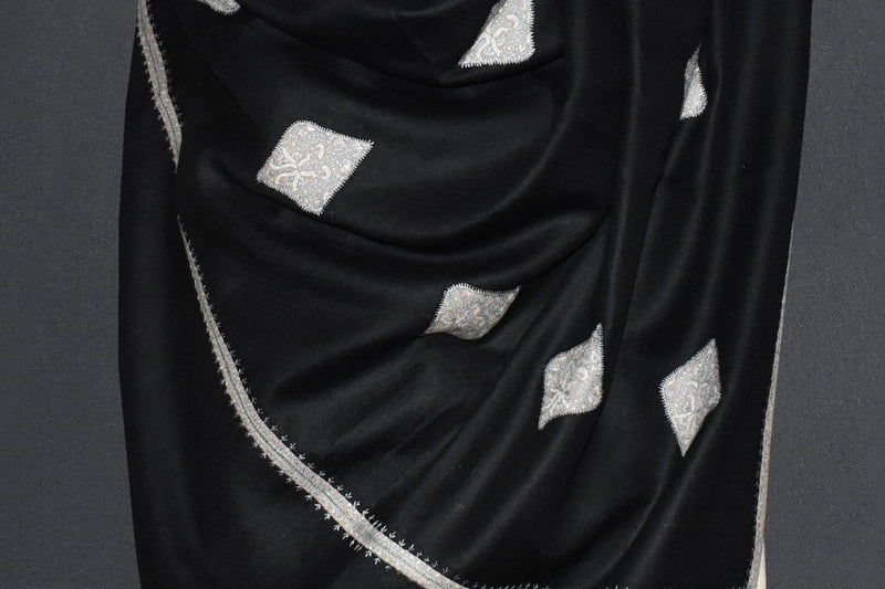 Antique pashmina patch shawl 40x80 inch