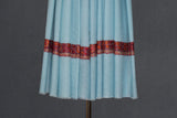 hand embroidered shawl fine wool 40x80 inch