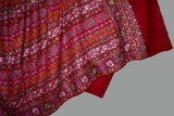 Pashmina handmade hand embroidered red shawl