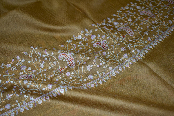 Pashmina embroidered stole 28x80 inch