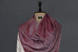 Pashmina handwoven purple stole 28x80 inch