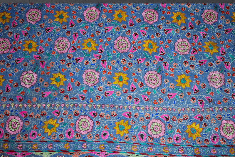 Embroidered pashmina jamma shawl 40X80 inch