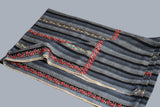 hand Embroidered stripes womens  shawl 40"x80"