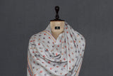 Embroidered fine wool buti jall stole 28x80 inch