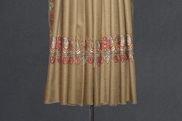 Embroidered pashmina designdar shawl 40X80 inch