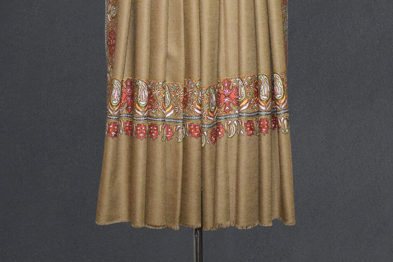 Embroidered pashmina designdar shawl 40X80 inch