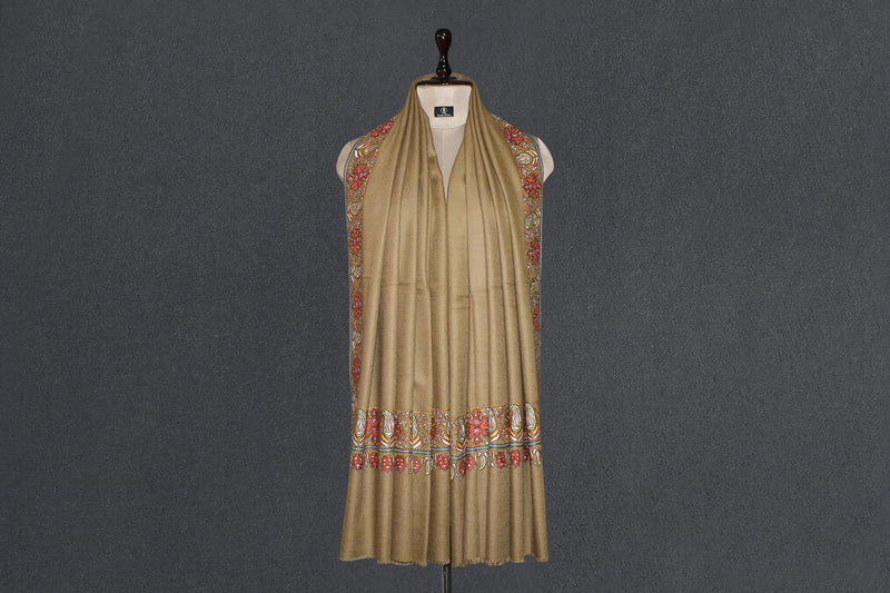 Embroidered pashmina designdar shawl 40X80 inch