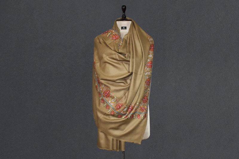 Embroidered pashmina designdar shawl 40X80 inch