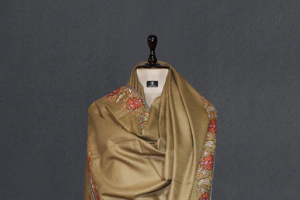 Embroidered pashmina designdar shawl 40X80 inch