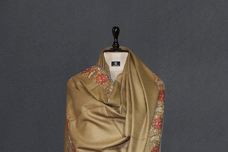 Embroidered pashmina designdar shawl 40X80 inch