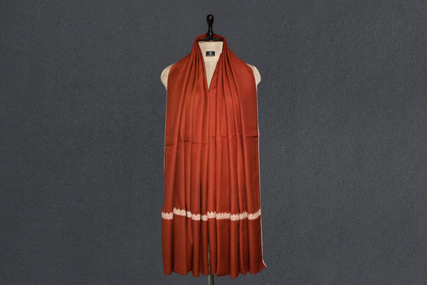 Antique shawl finewool trim 28x80 inch