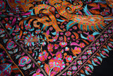 hand embroidered pashmina black shawl 40X80 inch