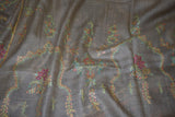 Cashmere embroidered stole 28x80 inch