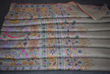 Embroidered pashmina jammawar shawl 40X80 inch