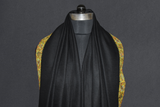 Cashmere hand embroidered black trim shawl 40X80 inch