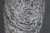 cashmere embroidered fine wool stole  28x80 inch