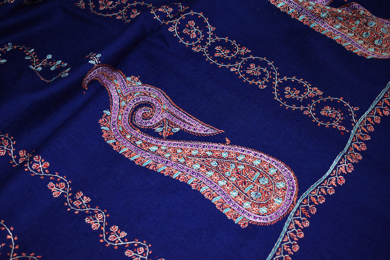 Fine wool Embroidered shawl