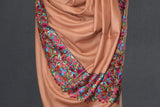 Pashmina Hand embroidered dordar shawl 40X80 inch
