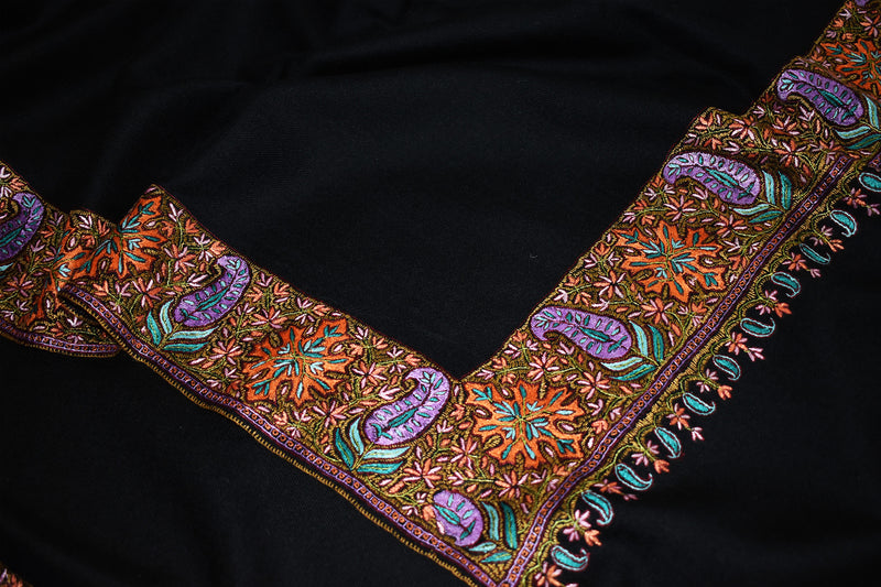 Pashmina Hand embroidered dordar shawl 40X80 inch
