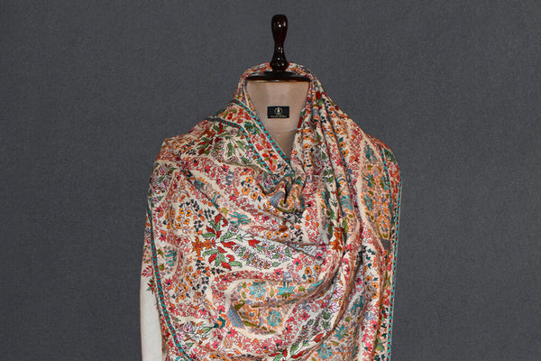 Pashmina handmade hand embroidered shawl GULPOSH