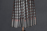 Fine wool Embroidered check shawl 40"x80"