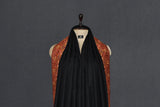 Pashmina hand embroidered black paldar shawl  40x80 inch
