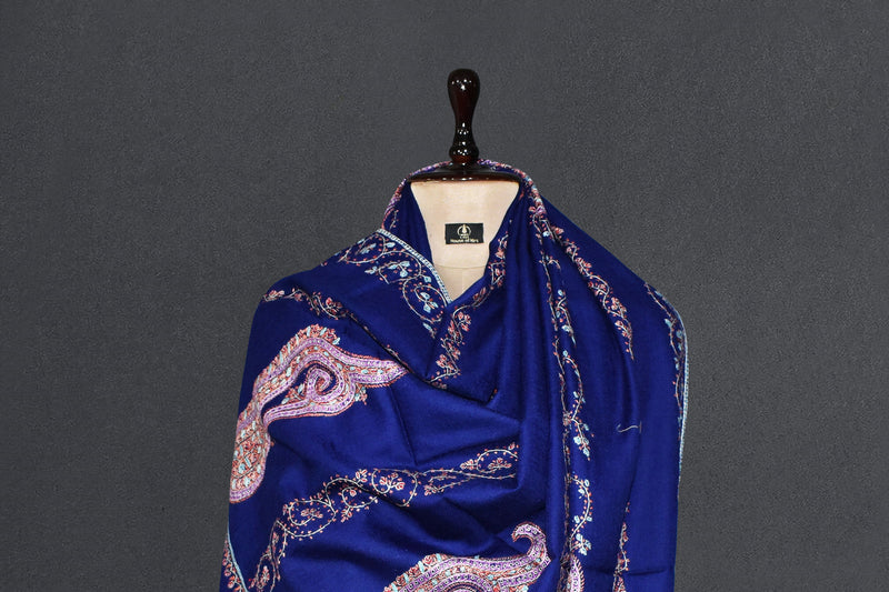 Fine wool Embroidered shawl