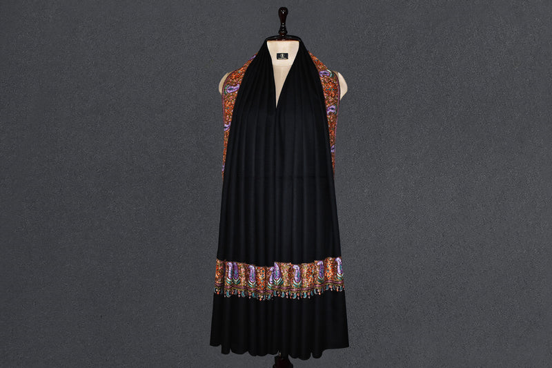 Pashmina Hand embroidered dordar shawl 40X80 inch