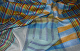 Pashmina check stole handwoven 28x80 inch