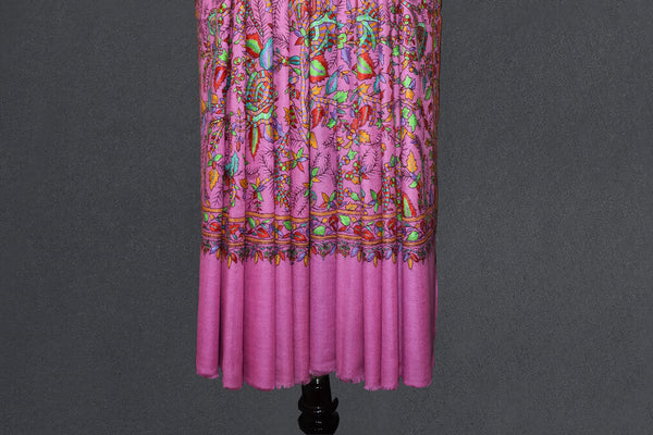 Pashmina Hand embroidered jammawar shawl 45x90