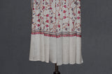 cashmere embroidered fine wool stole white 28x80 inch