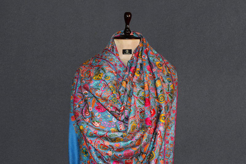 Pashmina handmade hand embroidered shawl