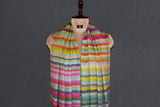 Pashmina check stole handwoven 28x80 inch