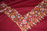Pashmina Hand embroidered dordar shawl 40X80 inch