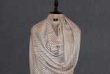 Pashmina check stole handwoven 28x80 inch