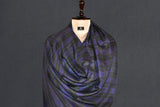 Pashmina check stole handwoven 28x80 inch