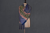 Cashmere embroidered stole 28x80 inch